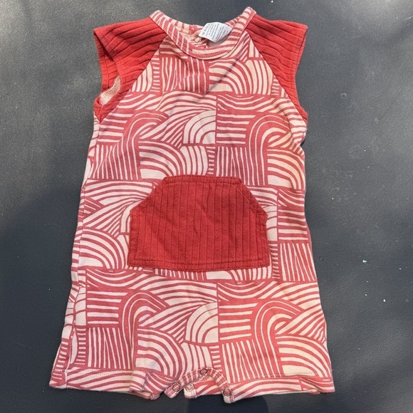 Kate Quinn Organic Cotton Romper Modern Stripes 3-6 Months - Picture 1 of 3